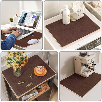 Top,23.6" 15.7" DAWNTREES Night Stand Cover for x Small Bedside Table Cloth,Waterproof and Anti Slip,Nightstand Mat