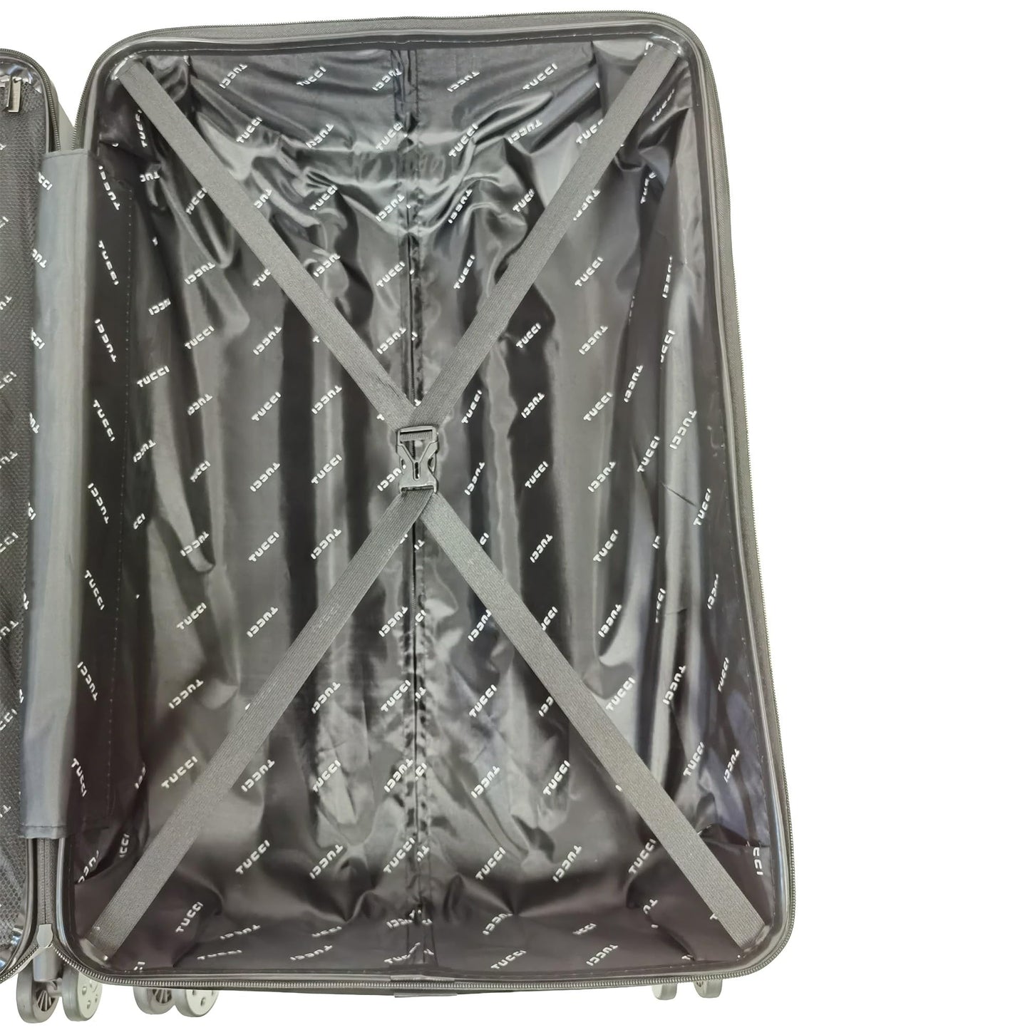 Tucci Italy Baratro Hardside Spinner Luggage Set of 3, 20/24/28", Durable & Lightweight, Army Green