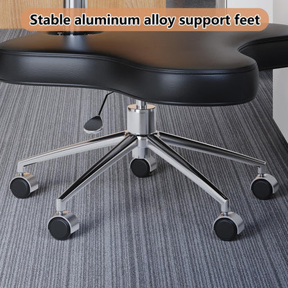 Office Chair Cross Legged Chair，Meditation Chair, Ergonomic Kneeling Chair, Cross-Legged Chair, Height-Adjustable Posture Corrective Chairr for Office and Home, Relieving Back and Neck Pain