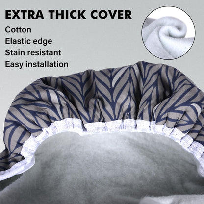 veiox Ironing Board Full Size, Metal Construction Iron Board with Extra Thick Heavy Duty Padded Cover, Stable Structure, Anti-Skid Feet (47x16)