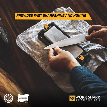 Work Sharp Benchtop Whetstone Knife Sharpener - For Knives & Edged Tools - Kitchen, Pocket, & Fillet Knives