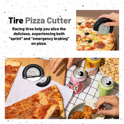YOBRO Tire Pizza Cutter Wheel By YOBRO- Pizza Cutter, Pizza Slicer Stainless Steel, Funny Kitchen Accessories,gift for Car Lovers,White Elephant Gifts,Stocking Stuffers for Family