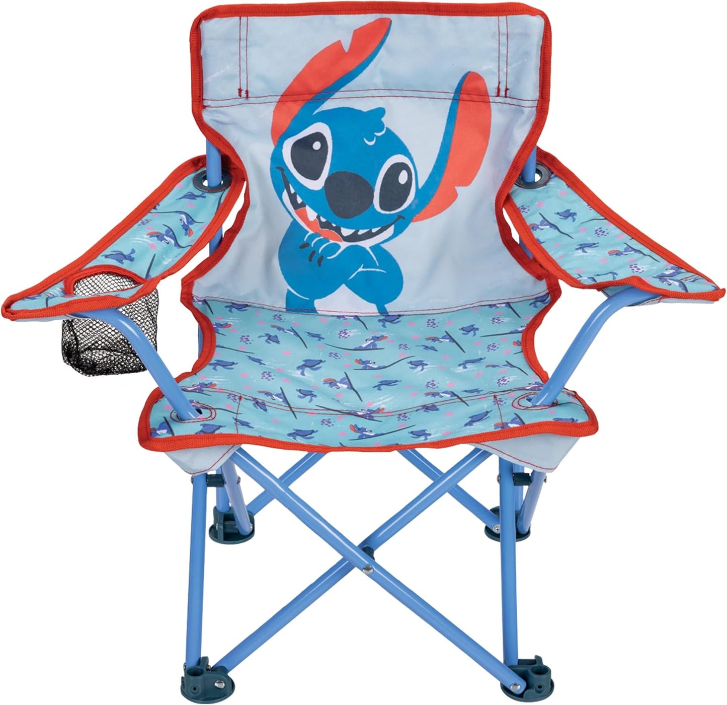 24M+ Lilo & Stitch Children's Chair Foldable Camp Chairs for Kids - Fold and Go Chair for Park, Sports or Patio