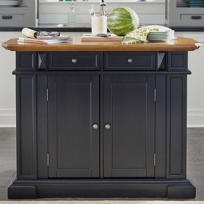 homestyles Americana Black Kitchen Island