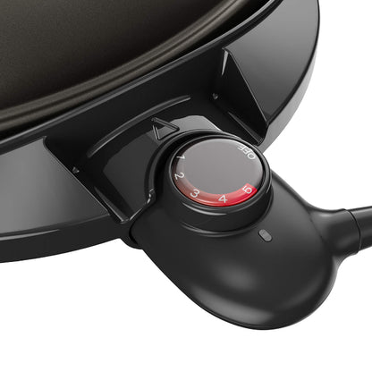 George Foreman Indoor/Outdoor Electric Patio Grill, Apartment Approved, 15-Serving, Removable Stand, Black