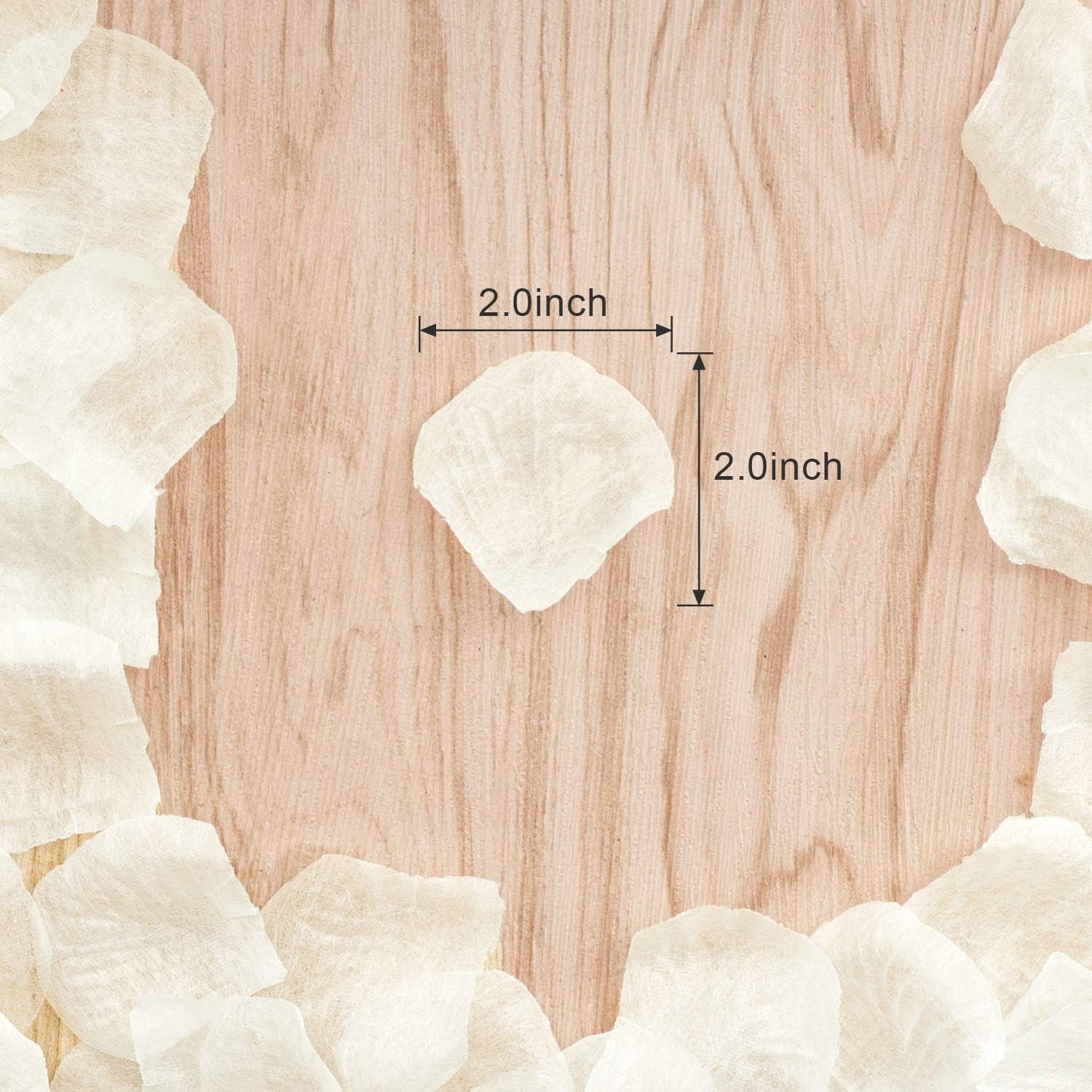 HongyiTime 1200 PCS Artificial Silk Rose Petals for Wedding, Party, Event Decoration (Ivory)