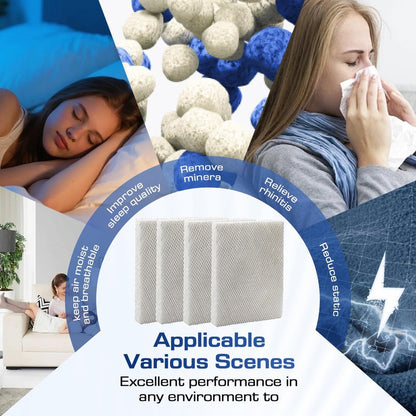 4 Pack 35 Water Panel Humidifier Filter Replacement 10" x 13" - Compatible with April.aire Humidifier 300 350 360 560 560A 568 600 600A 700 700A 700M 760 760A 768 April.aire Whole House Humidifier