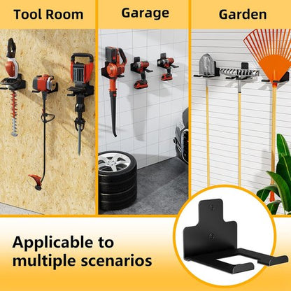 Garage Organization - Wall Mounted Heavy Duty Tool Hanger for Garden Power Tools | 1 Pack