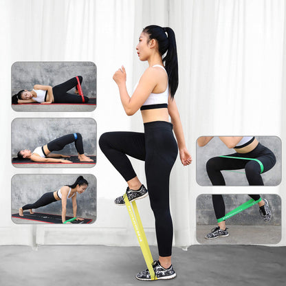 PROIRON Resistance Loop Bands, Exercise Bands Set of 5 Rubber Latex Anti-Slip Resistance Band for Workout, Stretching, Physical Therapy, Yoga and Home Fitness with Carrying Bag