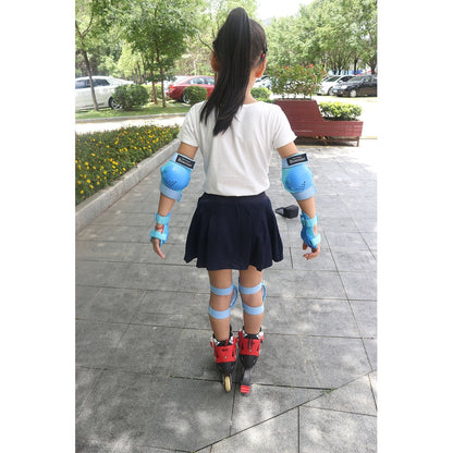 BOSONER Kids/Youth Knee Pads Elbow Pads Wrist Guards Set for 3-15 Years, Child Protective Gear Set for Multi-Sports Outdoor, Roller Skates, Cycling, BMX Bike, Skateboard, Inline Skating, Scooter