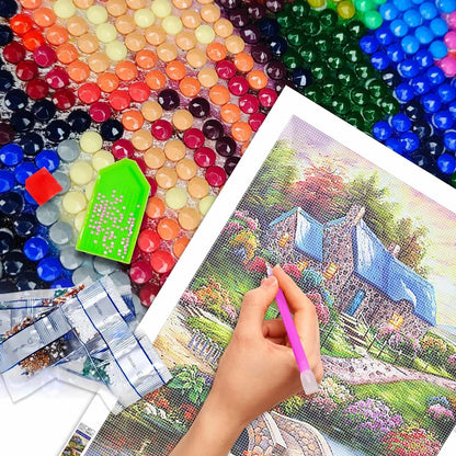 YALKIN Square 5D Diamond Painting Kits for Adults, Large Diamond Art Kits Full Drill Diamond Painting Kit for Adult Beginners, DIY Crystal Picture Art for Home Wall Decor 40 x 70cm/15.7 x 27.6in