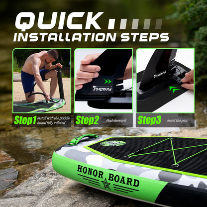FunWater Inflatable Stand Up Paddle Board with Premium SUP Paddleboard Accessories, Anti-Slip EVA Deck, Paddle Boards for Adults & Youth of All Skill Levels