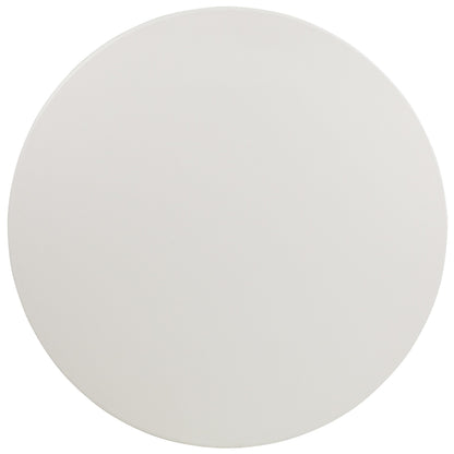 Flash Furniture Kathryn 5-Foot Round Granite White Plastic Folding Table, Commercial Grade Round Table for 8 Guests