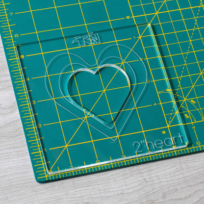 Nested Hearts 4"-1" - Acrylic Router Inlay Templates for Precise Wood Inlay Designs by Tarter Woodworking (MLIS) Multiple Layer Inlay System, Works with Router Inlay kit, Made in USA