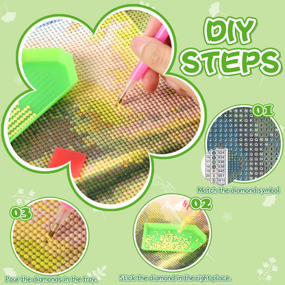 RGAJWIC Canyon 5D Diamond Painting Kits, Epic South West Canyon Before Sunrise National Landmark Wilderness Painting Arts Craft Canvas Full Drill, 12x16 Inch