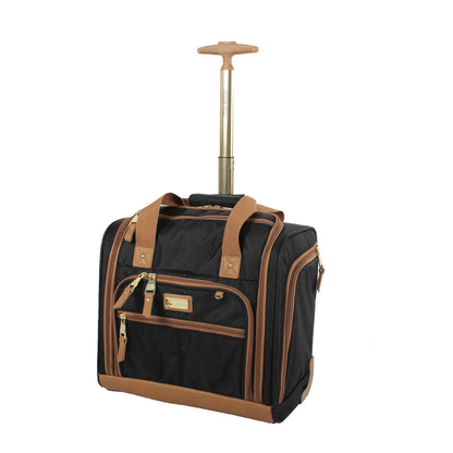 Steve Madden Designer Luggage Collection - 3 Piece Softside Expandable Lightweight Spinner Suitcase Set - Travel Set Includes an Under Seat Bag, 20-Inch Carry on and 28-Inch Checked Suitcase, Harlo