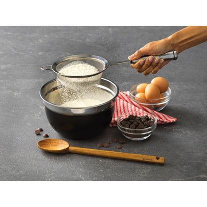 GoodCook Gourmet 6-inch Hand Strainer, Stainless Steel Diamond Shaped Ergonomic Handle with Hang Loop