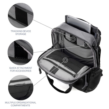 Travelpro Altitude Medium Expandable Travel Laptop Backpack 25-30L, 16 Inch Laptop, Water Resistant, Work, Business, Men and Women, Falcon Grey