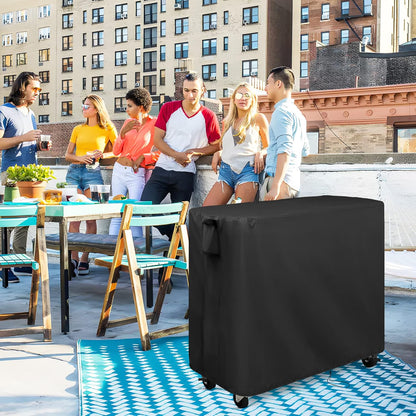 89.8 38''L x24''W x35''H Kingling Cooler Cart Cover for Keter Quart Patio Cooler Cart, Waterproof Outdoor Cooler Cart