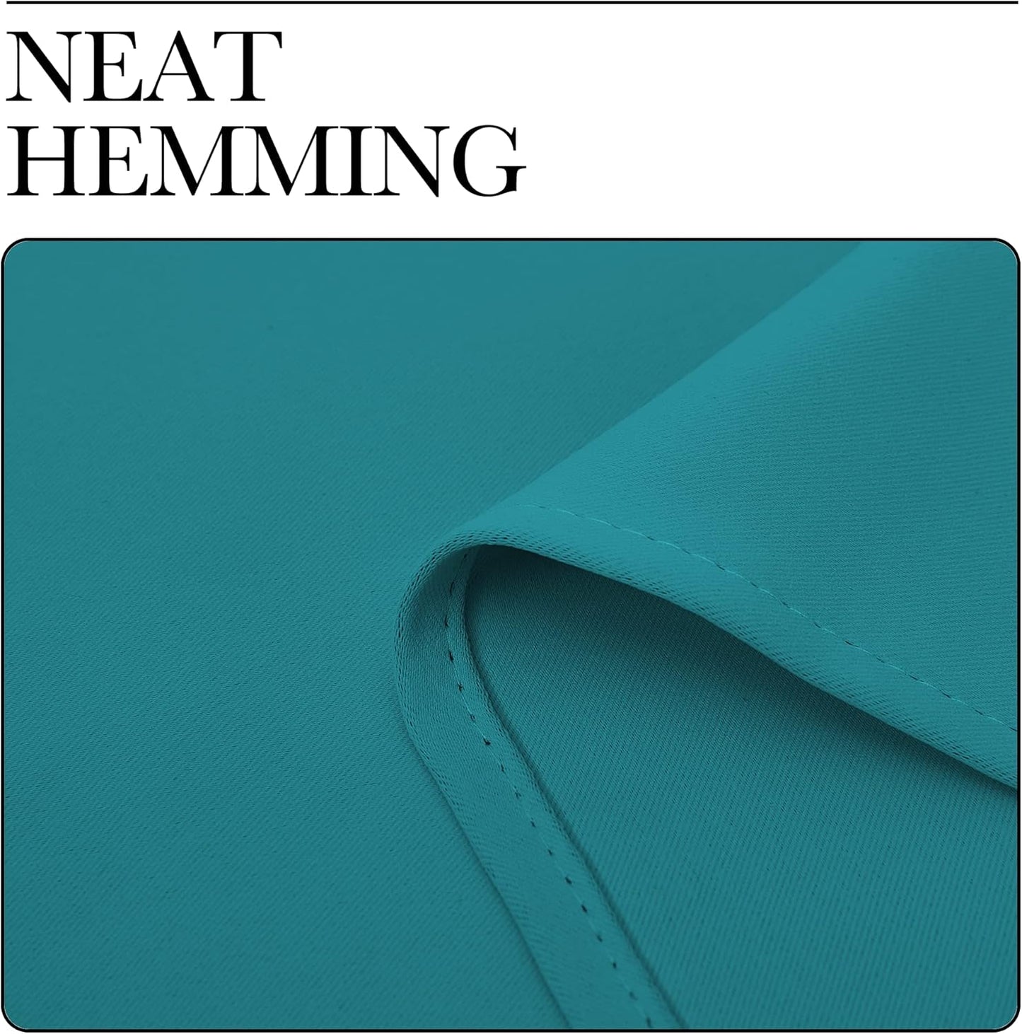 NICETOWN Room Darkening Curtains - Thermal Insulated Grommet Blackout - 78 Inch, Peacock Teal, 2 Panels