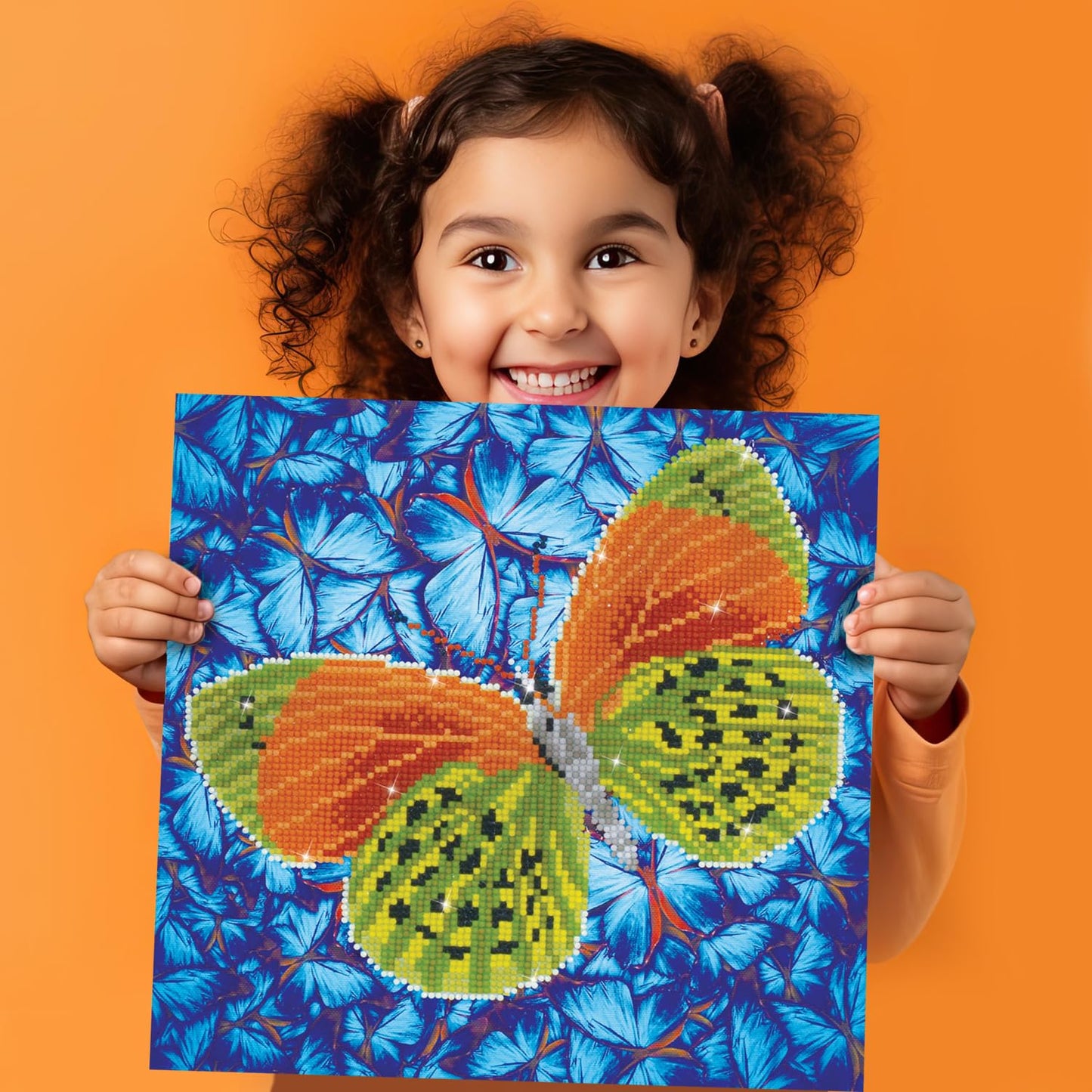 DIAMOND DOTZ Flutterby Earth Diamond Painting Kits for Adults - Diamond Art Kits a Relaxing Creative Craft Kit with Dotz Gems 12x12
