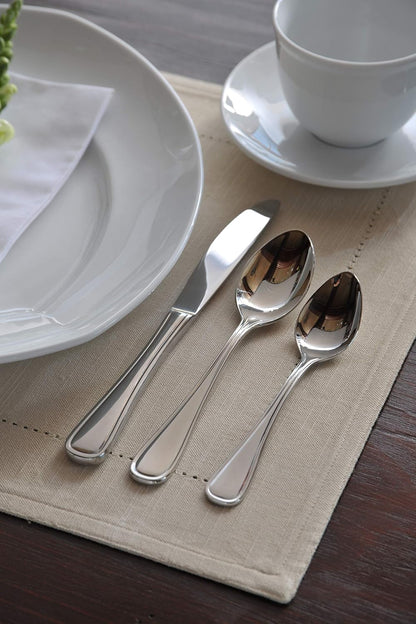 Oneida Foodservice New Rim Teaspoons, 18/10 Stainless Steel, Set of 12
