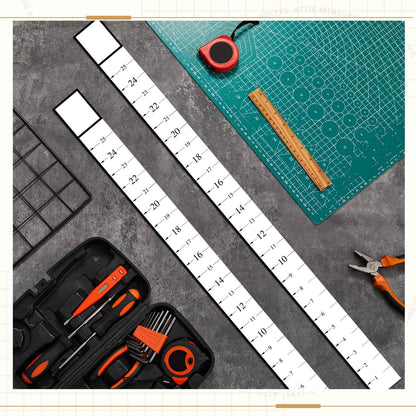 Saysurey Attic Measuring Rulers (Case of 200), 25 Inch, Card Stock, Attic Insulation R Value Ruler for Insulators Ceiling Insulation