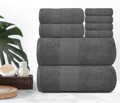 Set 2 2 4 [8 Resort Collection Soft Bath Towel | Luxury Hotel Plush & Absorbent Cotton | Bath Towels, Hand Towels