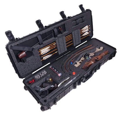 Case Club Waterproof Recurve Bow Case with Included Waterproof Accessory Box x2 (Recurve Bow)