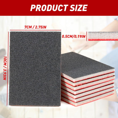 24 Pcs Sanding Sponge 80-3000 Grit Sandpaper Assortment, Washable & Reusable Sanding Blocks for Wood, Metal, Drywall, Glazing, Wet Dry Sandpaper for Smooth Finishing