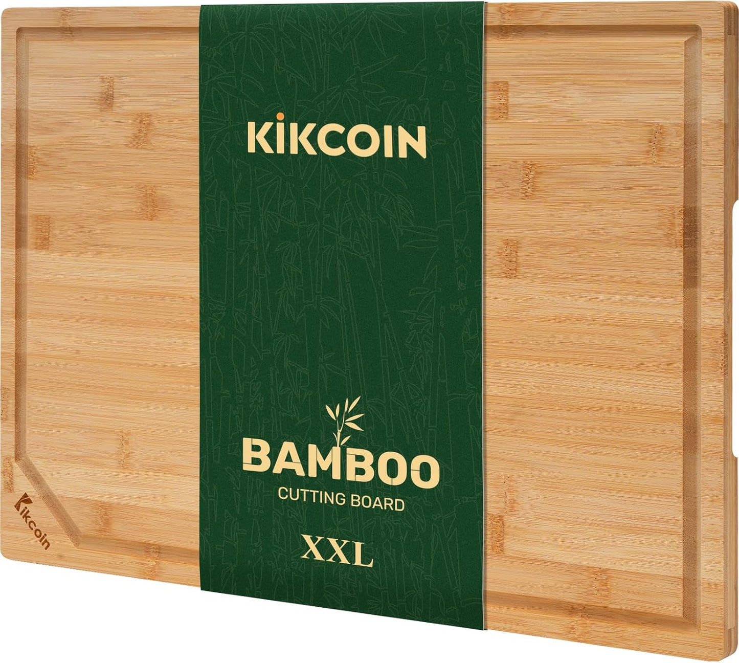 2014 Kikcoin Bamboo Cutting Boards for Kitchen, Wooden Healthy Cutting Boards for Charcuterie, Vegetables, Cheese