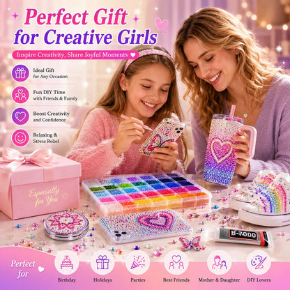 40000Pcs 40 Colors Jelly Resin Kit, Bedazzling Kit, Bedazzler Kit with Rhinestones, 3mm Flatback Gems with B7000 Glue & Tools for Crafts, Nails, Shoes