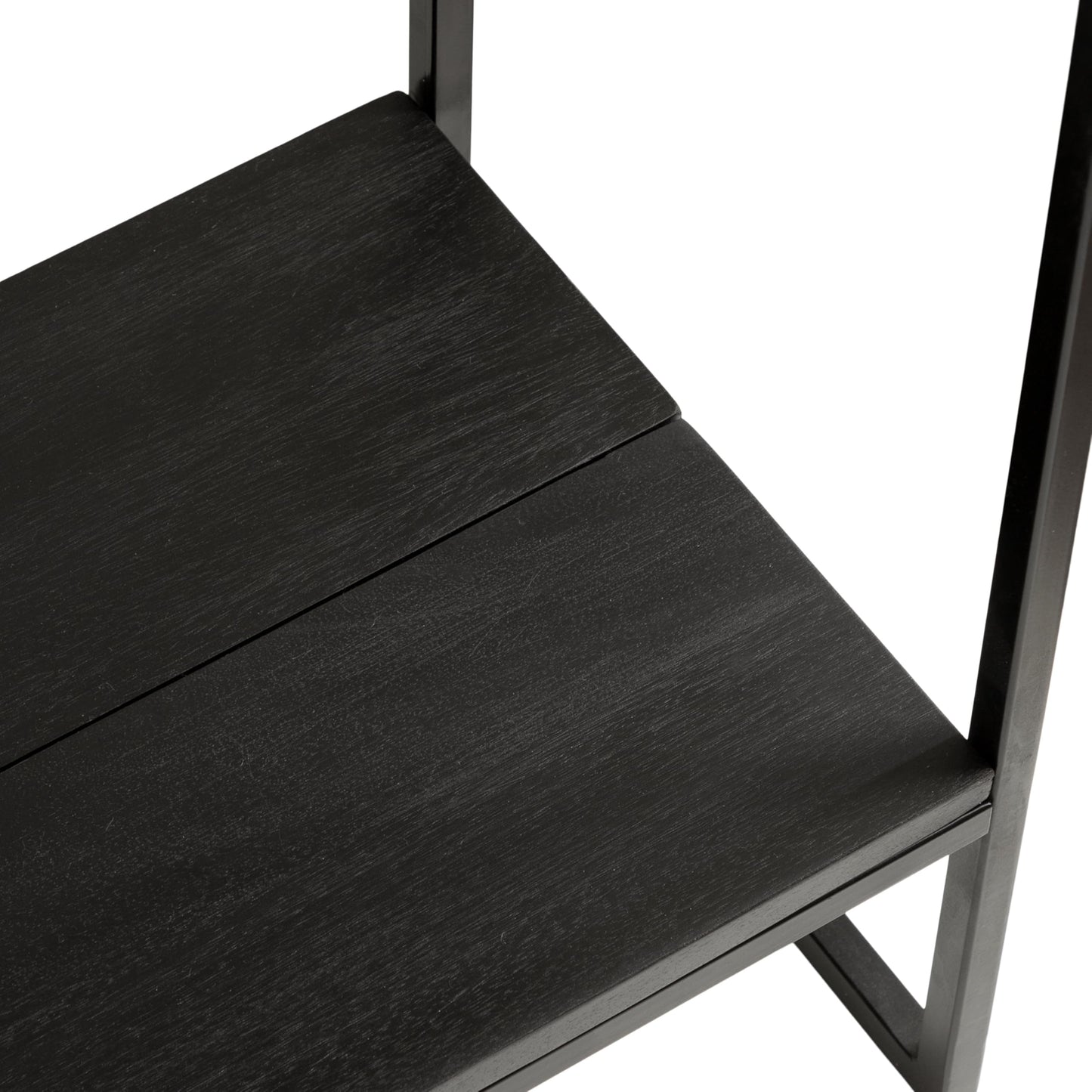 Kate and Laurel Malone Modern Wooden Console Table with Wood Shelf; 36 x 13 x 31; Black; Transitional Wood Entryway Table with Shelf and Drawers for Entry Storage Options