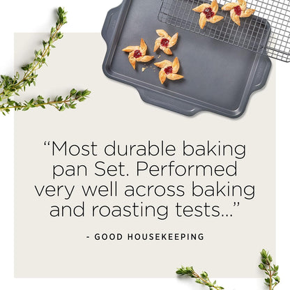 All-Clad Pro-Release Nonstick Bakeware Set - 5-Piece Oven Safe Set | Includes Cookie Sheet, Muffin Pan & More
