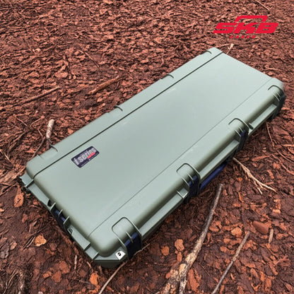 SKB Cases Waterproof Double Bow/Short Case - OD Green, Durable Transport Solution with Inline Wheels, Secure & Protective, 40x16x5.5 Inches
