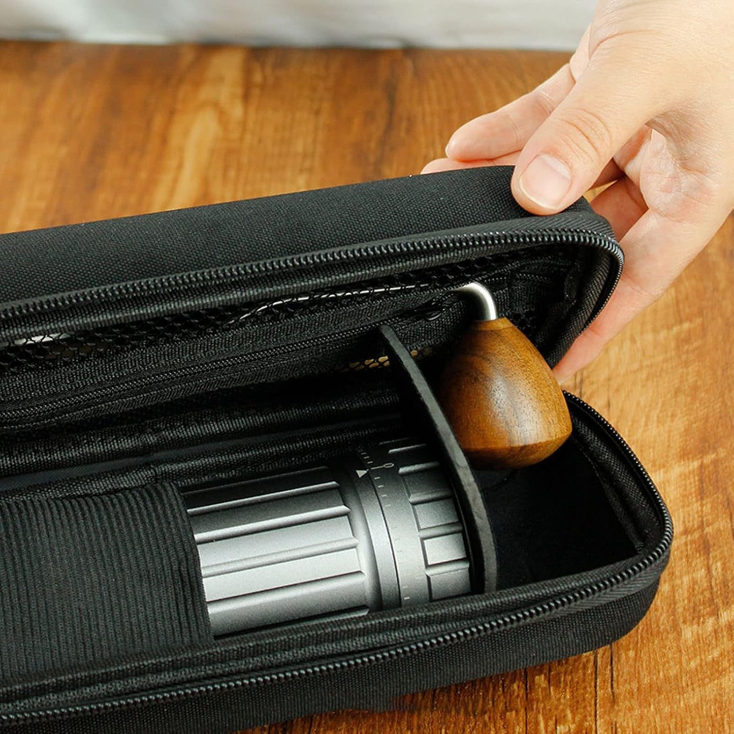 Hand Coffee Grinder Case, Portable Waterproof Bag for Manual Coffee Grinder, Neat Storage for Travel