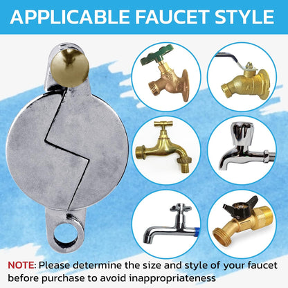 NUSET NU-SET 8 2895-3 (2895-8) x Water Faucet Lock - Water Spigot Lock for Garden Hose Bib Lock