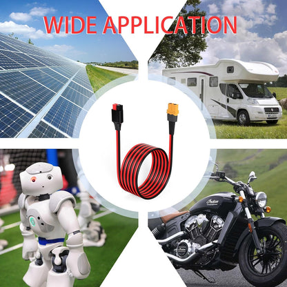 XT60 to Anderson Adapter, 12AWG XT60 Female to Anderson Connector Cable for RC Battery, Solar Power Station