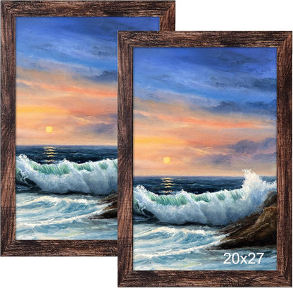 20x27 20 27 Pack 2, LUCKYLIFE Picture Frame, Wall Hanging Puzzle Poster Frames, Display Pictures x without Mat