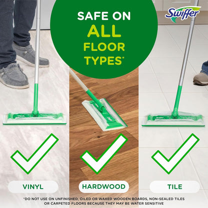 Swiffer Sweep + Mop Wet Pads Refill - All-Purpose Floor Cleaner for Dirt & Dust | Fresh Gain, 36ct