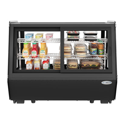 KoolMore 35 in. Self-Service Countertop Bakery Display Refrigerator in Black (CDC-165-BK)