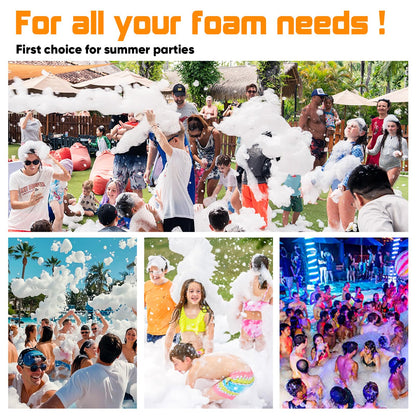 UPGREY Foam Machine for Party, 3–5 m Spray Foam Cannon, AC110V 60Hz Waterproof Foam Party Machine with Adjustable Tripod Stand, Control Box and Pump for Backyard, Pool, Birthday Events