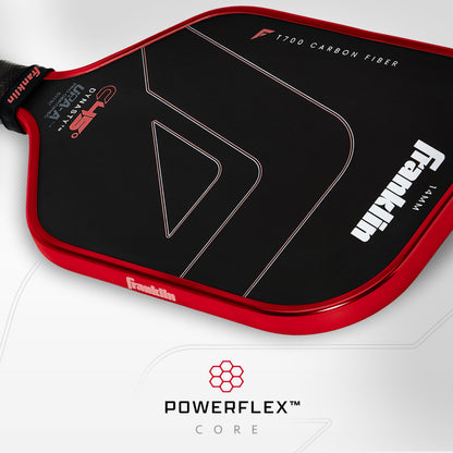 Franklin Sports PRO Pickleball Paddles – C45 Carbon Fiber Series - Official USAP + UPA Approved – Pro Player Design, DYNASTY 14MM RED