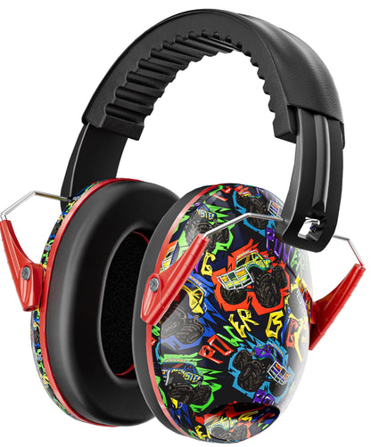 Dr.meter Kids Ear Protection for Monster Jam, 27.4dB Noise Cancelling Headphones for Kids Adults, Adjustable Ear Muffs for Noise Reduction for Airplane, Fireworks, Concerts and Sports Events