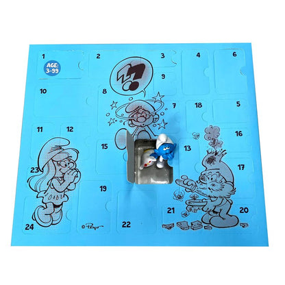 The original SMURFS countdown Calendar Collectible Cartoon Toys for Boys and Girls, 12 Figurines + 12 SMURFY gifts! Ages 3+. 24 Pieces