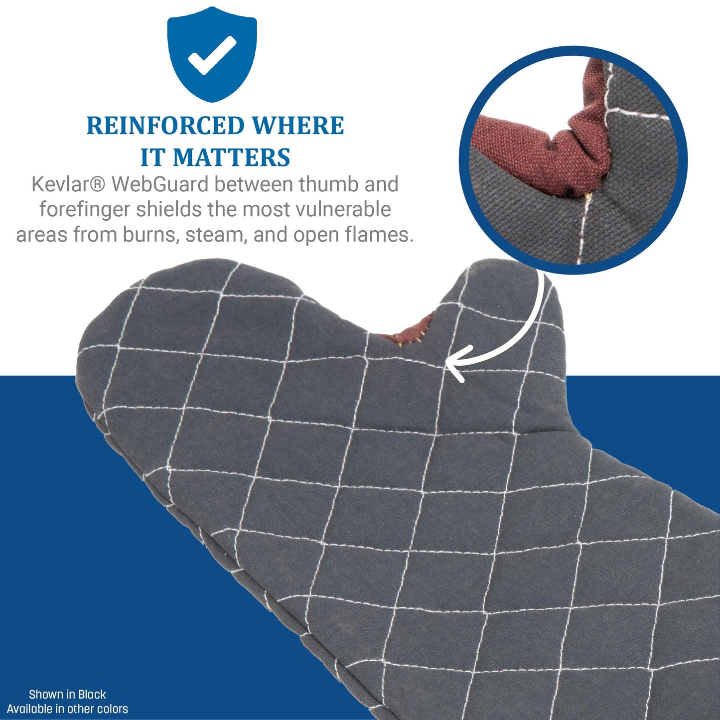 San Jamar 800FG24 BestGuard Commercial Heat Protection Up to 450° F Oven Mitts (Pair), 24" Length, Tan, 1 Count (Pack of 1)