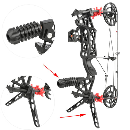 FQH Battle Falcon 40-65 Lbs Short Axle Steel Ball Compound Bow, Dual Use Hunting Archery Set for Adult Beginners Outdoor Training