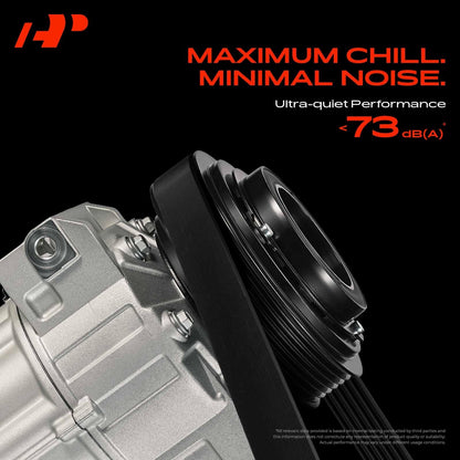 A-Premium Air Conditioner AC Compressor with Clutch Compatible with Dodge Ram 1500 2004-2007, Ram 2500 2004-2007, Dakota 2004-2007 & Mitsubishi Raider 2006-2007