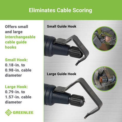 Greenlee 1903 7" Pocket Cable Stripping Tool with High-Carbon Steel Blade, 8 AWG - 1250 Kcmil