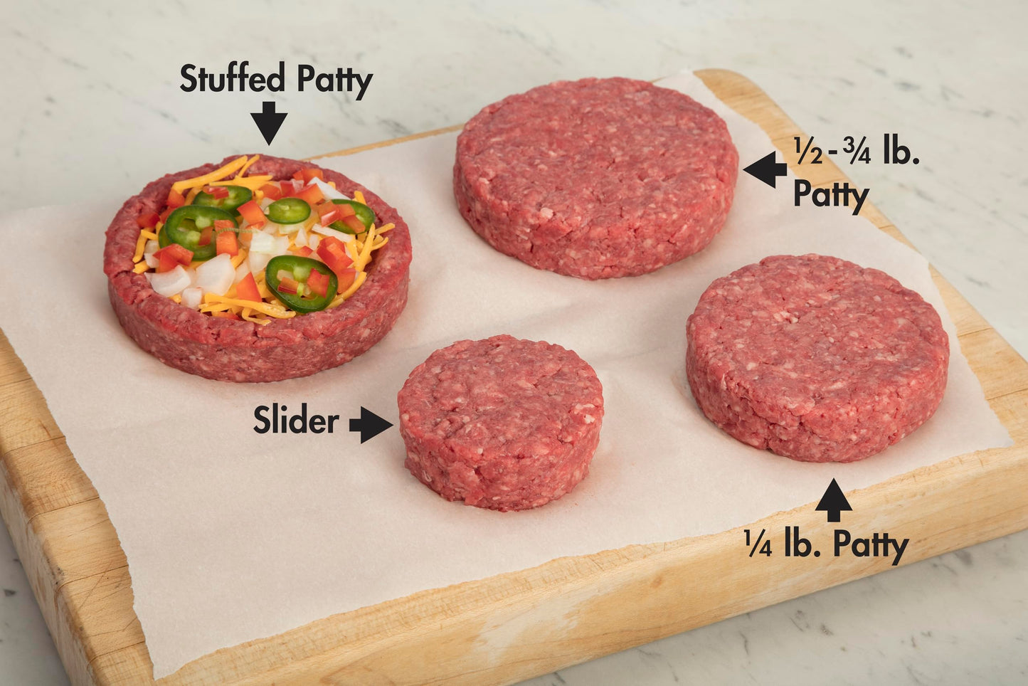 Cuisinart CSBP-200 Stuffed, 4-in-1 Burger Press